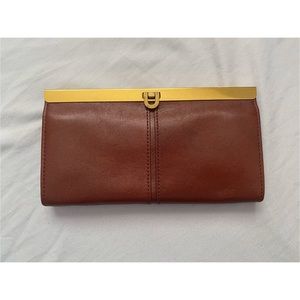 Fossil Clasp Leather Wallet